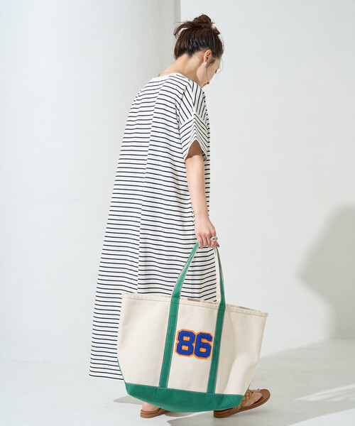 FREAK'S STORE(フリークスストア)の「限定展開 USAコットンビッグシルエットTシャツワンピース(ワンピース・レディース・オフホワイト/ブラック/レッド/ブラウン/イエロー/ストライプ/ネイビー・MEDIUM/SMALL)」の21枚目の写真