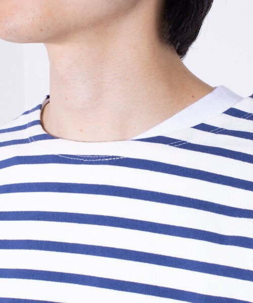 GLOSTER(グロスター)の「【GLOSTER/グロスター】バスクボーダー エルボーパッチ ボーダーロンT(Tシャツ/カットソー・メンズ・その他/ホワイト系その他2/ホワイト系その他/ネイビー/ブルー系その他・S/M/L)」の19枚目の写真