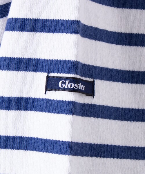GLOSTER(グロスター)の「【GLOSTER/グロスター】バスクボーダー エルボーパッチ ボーダーロンT(Tシャツ/カットソー・メンズ・その他/ホワイト系その他2/ホワイト系その他/ネイビー/ブルー系その他・S/M/L)」の18枚目の写真