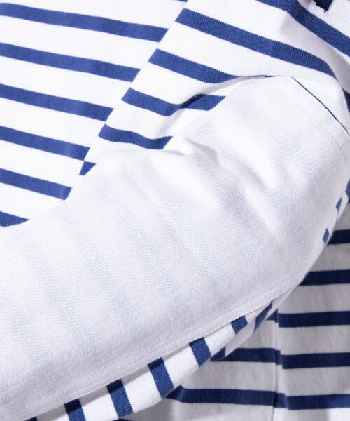 GLOSTER(グロスター)の「【GLOSTER/グロスター】バスクボーダー エルボーパッチ ボーダーロンT(Tシャツ/カットソー・メンズ・その他/ホワイト系その他2/ホワイト系その他/ネイビー/ブルー系その他・S/M/L)」の17枚目の写真