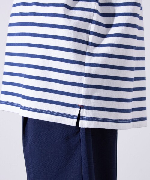 GLOSTER(グロスター)の「【GLOSTER/グロスター】バスクボーダー エルボーパッチ ボーダーロンT(Tシャツ/カットソー・メンズ・その他/ホワイト系その他2/ホワイト系その他/ネイビー/ブルー系その他・S/M/L)」の16枚目の写真