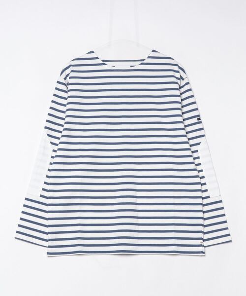 GLOSTER(グロスター)の「【GLOSTER/グロスター】バスクボーダー エルボーパッチ ボーダーロンT(Tシャツ/カットソー・メンズ・その他/ホワイト系その他2/ホワイト系その他/ネイビー/ブルー系その他・S/M/L)」の10枚目の写真