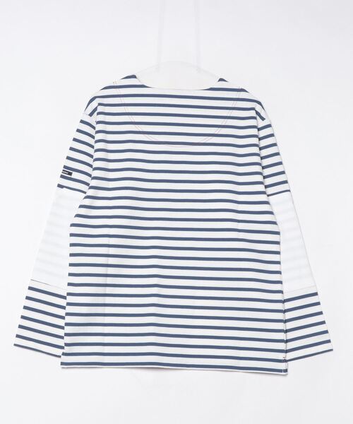 GLOSTER(グロスター)の「【GLOSTER/グロスター】バスクボーダー エルボーパッチ ボーダーロンT(Tシャツ/カットソー・メンズ・その他/ホワイト系その他2/ホワイト系その他/ネイビー/ブルー系その他・S/M/L)」の9枚目の写真