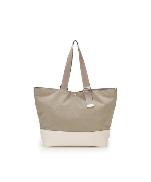 Breath TOPKAPI(ブレストプカピ)の「【Breath TOPKAPI】RIPPLE リプル リンクル ナイロン 変形 トートバッグ/ A4対応(トートバッグ・レディース・グレイッシュベージュ/ブラック・FREE)」の18枚目の写真