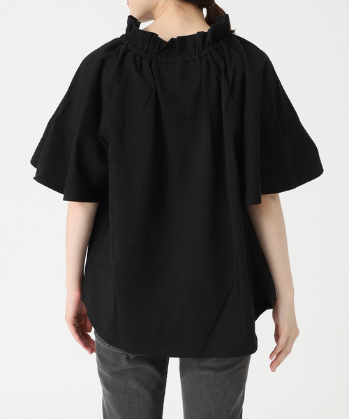 JOURNAL STANDARD relume(ジャーナルスタンダード レリューム)の「《WEB限定追加》フリルリボンTシャツ(Tシャツ/カットソー・レディース・ブラック/ホワイト・FREE)」の15枚目の写真