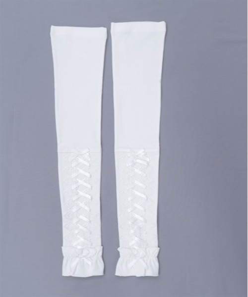 axes femme POETIQUE（アクシーズファムポエティック）の「レースアップＵＶグローブ（手袋・レディース・ホワイト/ブラック/ピンク・FREE）」の15枚目の写真