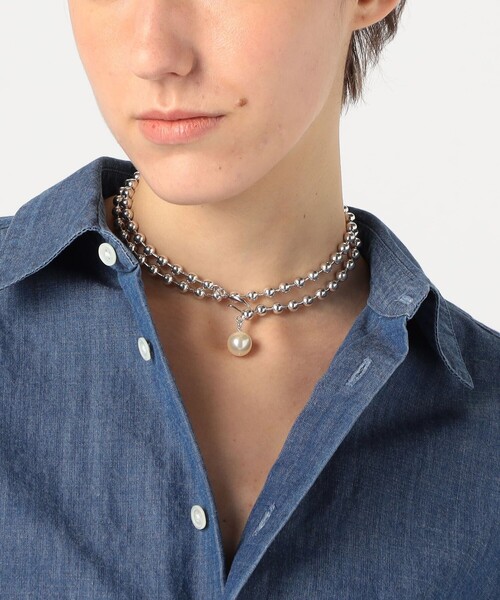 PHILIPPE AUDIBERT Briana glass pearl ネックレス（ネックレス