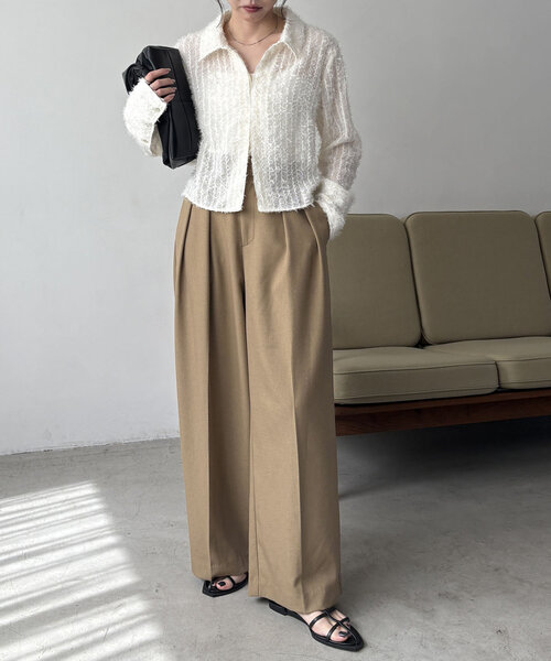 CAPRICIEUX LE'MAGE カットオフホックシャツ　アイボリー CAPRICIEUX LE'MAGE（カプリシューレマージュ）の「カットオフ