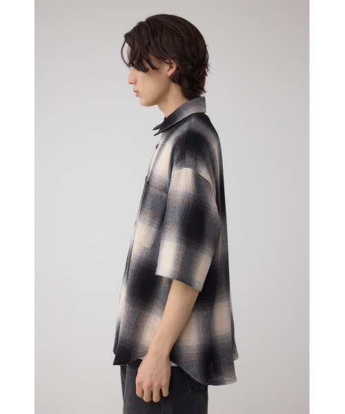 AZUL by moussy(アズールバイマウジー)の「シアーチェックシャツ(シャツ/ブラウス・メンズ・ブラック系その他/ブルー系その他3/グリーン系その他/レッド系その他・FREE/MEDIUM)」の9枚目の写真