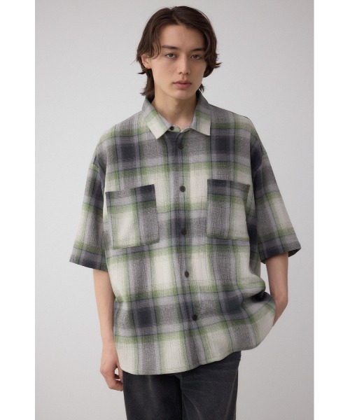 AZUL by moussy(アズールバイマウジー)の「シアーチェックシャツ(シャツ/ブラウス・メンズ・ブラック系その他/ブルー系その他3/グリーン系その他/レッド系その他・FREE/MEDIUM)」の15枚目の写真