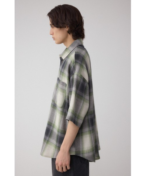AZUL by moussy(アズールバイマウジー)の「シアーチェックシャツ(シャツ/ブラウス・メンズ・ブラック系その他/ブルー系その他3/グリーン系その他/レッド系その他・FREE/MEDIUM)」の18枚目の写真