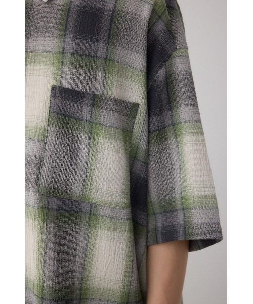 AZUL by moussy(アズールバイマウジー)の「シアーチェックシャツ(シャツ/ブラウス・メンズ・ブラック系その他/ブルー系その他3/グリーン系その他/レッド系その他・FREE/MEDIUM)」の21枚目の写真