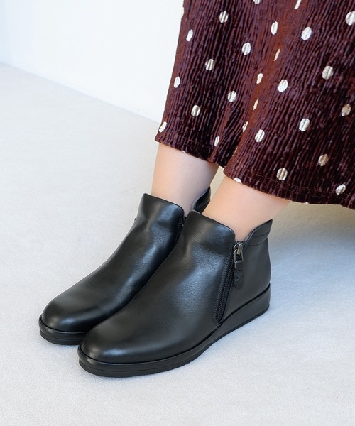 セール】プラットサイドファスナーブーツ/6732（ブーツ）｜MODE KAORI