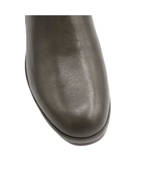 MODE KAORI(モードカオリ)の「【本革】プラットサイドファスナーブーツ/6732(ブーツ・レディース・ダークグレー/グレイッシュベージュ/ブラック・24cm/23.5cm/23cm/22.5cm/25cm/24.5cm)」の4枚目の写真