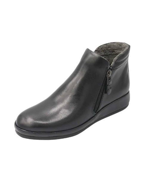 MODE KAORI(モードカオリ)の「【本革】プラットサイドファスナーブーツ/6732(ブーツ・レディース・ダークグレー/グレイッシュベージュ/ブラック・24cm/23.5cm/23cm/22.5cm/25cm/24.5cm)」の10枚目の写真