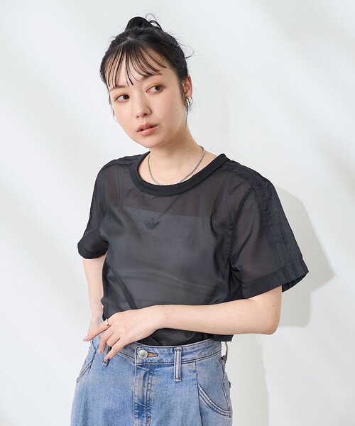 ☆adidas☆アディカラー シアー スリーストライプス 半袖Tシャツ アディカラー シアー スリーストライプス 半袖Tシャツ