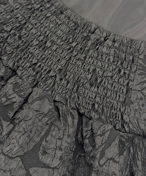 Futier land（フューティアランド）の「ジャガードフラワービスチェ（キャミソール・レディース・グレー/ミント/ブラック・FREE）」の20枚目の写真