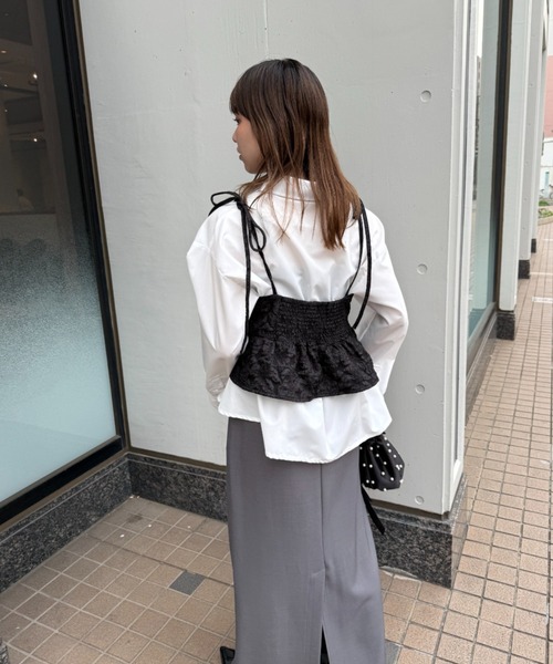 LOEFF ジャガードビスチェ ジャガードビスチェツキシャツ（シャツ/ブラウス）｜Ellno de