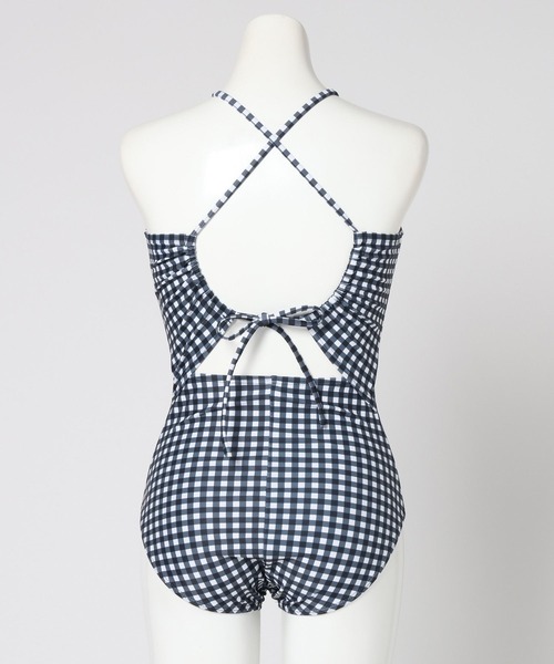 Ocean Pacific（オーシャンパシフィック）の「【Ocean Pacific(オーシャンパシフィック)】スイムウェア＋ショートパンツセット（水着・レディース・チェック/ブラック・FREE）」の9枚目の写真