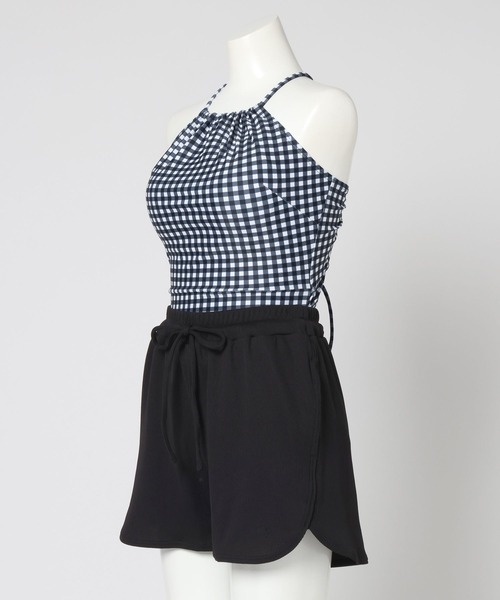 Ocean Pacific（オーシャンパシフィック）の「【Ocean Pacific(オーシャンパシフィック)】スイムウェア＋ショートパンツセット（水着・レディース・チェック/ブラック・FREE）」の15枚目の写真