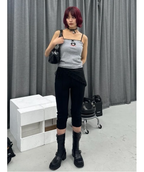 SLY(スライ)の「C/P PONTE LEGGINGS センタープレス ポンチ レギンス(レギンス/スパッツ・レディース・ブラック・FREE)」の18枚目の写真
