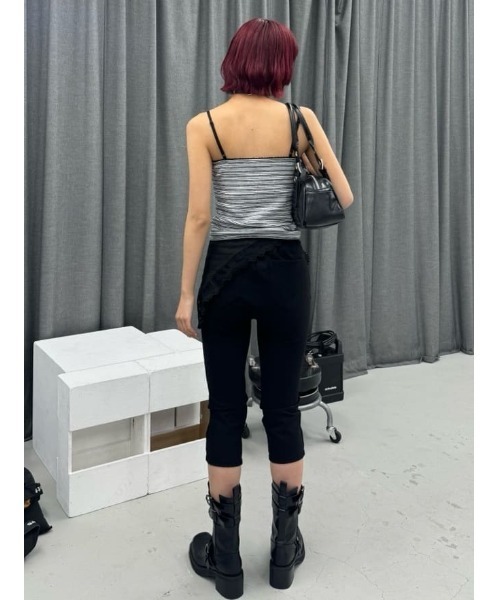 SLY(スライ)の「C/P PONTE LEGGINGS センタープレス ポンチ レギンス(レギンス/スパッツ・レディース・ブラック・FREE)」の17枚目の写真