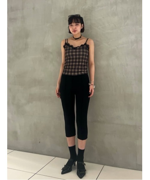 SLY(スライ)の「C/P PONTE LEGGINGS センタープレス ポンチ レギンス(レギンス/スパッツ・レディース・ブラック・FREE)」の16枚目の写真
