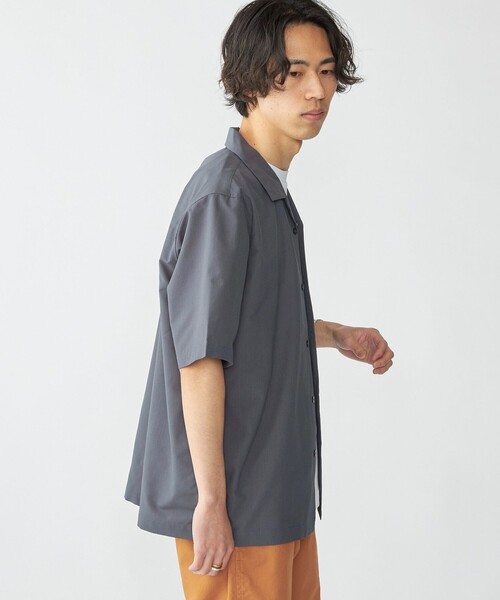 SHIPS(シップス)の「SHIPS: AirShade オープンカラー ショートスリーブ シャツ(シャツ/ブラウス・メンズ・チャコールグレー/ベージュ/ネイビー/イエロー/ブルー系・SMALL/MEDIUM/LARGE/X-LARGE)」の18枚目の写真