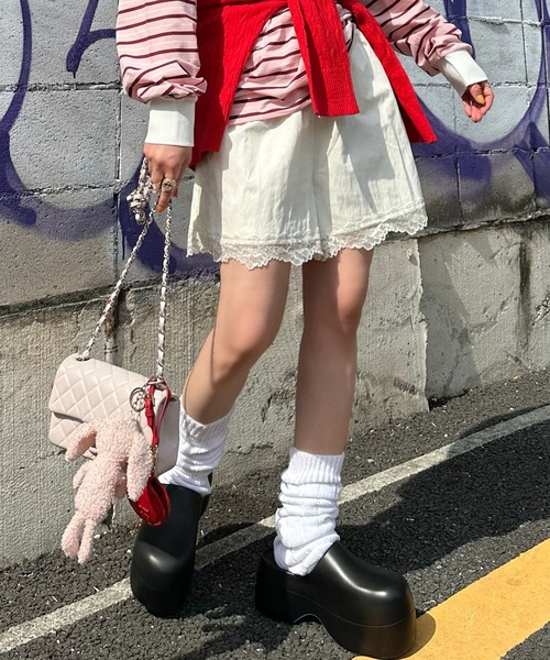 Alley Tokyo（アリートーキョー）の「レディボクサーパンツ（その他パンツ・レディース・チャコール/レッド/オフホワイト・FREE）」の2枚目の写真