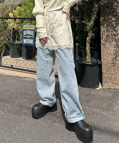 Alley Tokyo（アリートーキョー）の「レディボクサーパンツ（その他パンツ・レディース・チャコール/レッド/オフホワイト・FREE）」の4枚目の写真