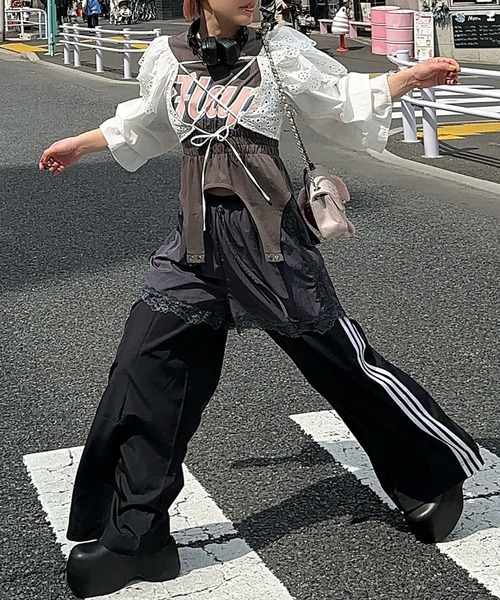 Alley Tokyo（アリートーキョー）の「レディボクサーパンツ（その他パンツ・レディース・チャコール/レッド/オフホワイト・FREE）」の7枚目の写真