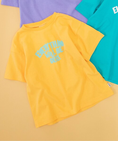 BREEZE（ブリーズ）の「【WEB限定/ジュニア対応】SUMMERプリント半袖Tシャツ（Tシャツ/カットソー・キッズ・グリーン/パープル/オレンジ/チャコール・80/90/110/120/130/140/100）」の4枚目の写真