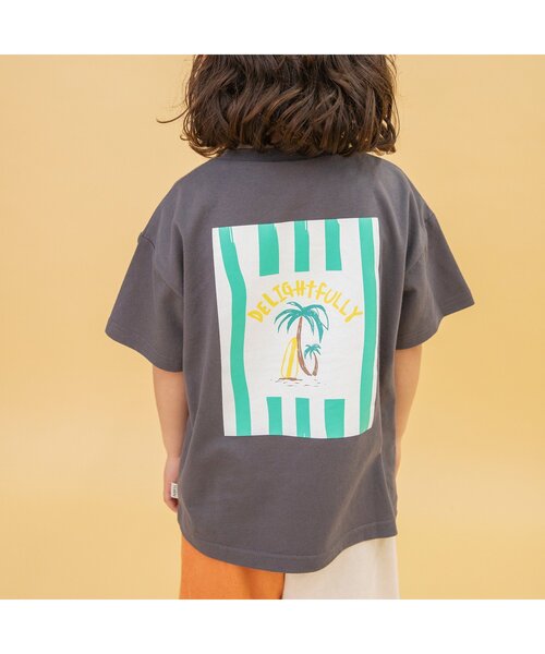 BREEZE（ブリーズ）の「【WEB限定/ジュニア対応】SUMMERプリント半袖Tシャツ（Tシャツ/カットソー・キッズ・グリーン/パープル/オレンジ/チャコール・80/90/110/120/130/140/100）」の7枚目の写真