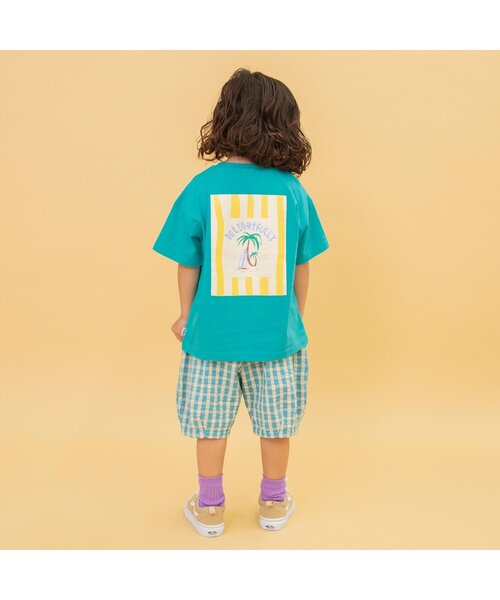BREEZE（ブリーズ）の「【WEB限定/ジュニア対応】SUMMERプリント半袖Tシャツ（Tシャツ/カットソー・キッズ・グリーン/パープル/オレンジ/チャコール・80/90/110/120/130/140/100）」の9枚目の写真