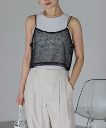 Mystrada メッシュショートトップス キャミソールセット Mystrada メッシュショートトップス キャミソールセット 楽天市場