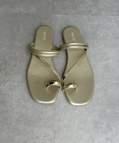 Thevon（ゼボン）の「GLDトングサンダル（サンダル・レディース・ブラック/シルバー/ゴールド・M/L）」の22枚目の写真