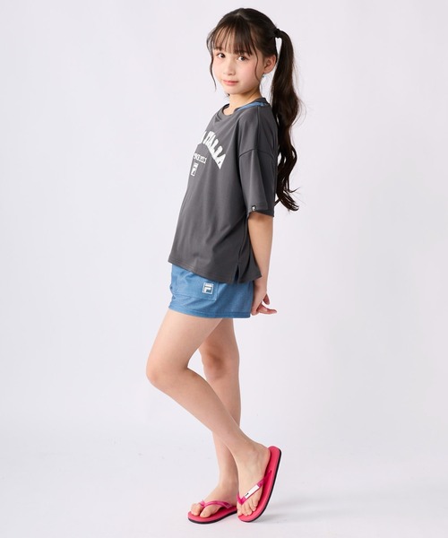 セール】【FILA】水陸両用Tシャツ+キャミブラトップ+キュロット