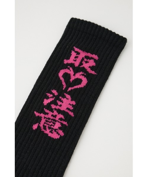 MOUSSY(マウジー)の「BEP HWC HEART ソックス(ソックス/靴下・レディース・ホワイト/ブラック・FREE)」の6枚目の写真