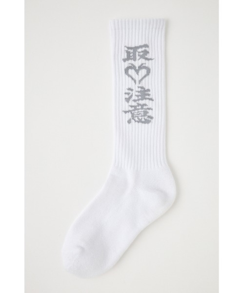 MOUSSY(マウジー)の「BEP HWC HEART ソックス(ソックス/靴下・レディース・ホワイト/ブラック・FREE)」の11枚目の写真