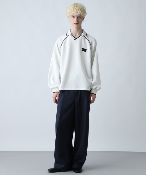 HARE（ハレ）の「【SET UP対応】メランジワイドテーパードパンツ(HARE)（スラックス・メンズ・ブルー/ブラウン/ブラック/ブルー系その他/ブラック系その他/ブラウン系その他/ブルー系その他2/ブラウン系その他2/グレー系その他/ブラウン系その他3/ブルー系その他3・FREE/SMALL/MEDIUM）」の19枚目の写真