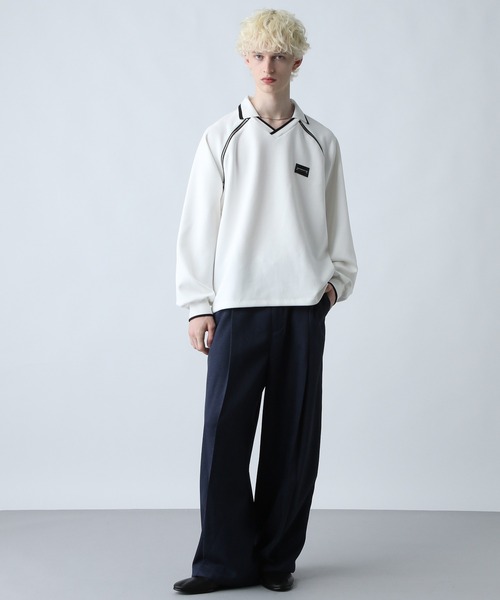 HARE（ハレ）の「【SET UP対応】メランジワイドテーパードパンツ(HARE)（スラックス・メンズ・ブルー/ブラウン/ブラック/ブルー系その他/ブラック系その他/ブラウン系その他/ブルー系その他2/ブラウン系その他2/グレー系その他/ブラウン系その他3/ブルー系その他3・FREE/SMALL/MEDIUM）」の20枚目の写真