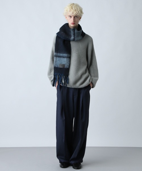 HARE（ハレ）の「【SET UP対応】メランジワイドテーパードパンツ(HARE)（スラックス・メンズ・ブルー/ブラウン/ブラック/ブルー系その他/ブラック系その他/ブラウン系その他/ブルー系その他2/ブラウン系その他2/グレー系その他/ブラウン系その他3/ブルー系その他3・FREE/SMALL/MEDIUM）」の18枚目の写真