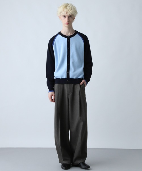 HARE（ハレ）の「【SET UP対応】メランジワイドテーパードパンツ(HARE)（スラックス・メンズ・ブルー/ブラウン/ブラック/ブルー系その他/ブラック系その他/ブラウン系その他/ブルー系その他2/ブラウン系その他2/グレー系その他/ブラウン系その他3/ブルー系その他3・FREE/SMALL/MEDIUM）」の14枚目の写真