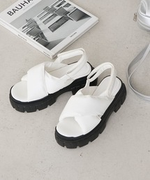 forksy. | 【forksy.】ベルトデザイン パフィー スポーツサンダル(サンダル)