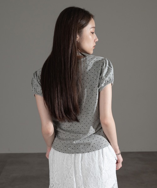 apres jour mignon(アプレジュールミニョン)の「チョーカートップス【ZOZOTOWN限定アイテム】(Tシャツ/カットソー・レディース・ブラック/ブラック系その他/オフホワイト/グレー/レッド/ネイビー/杢グレー・フリー/X-LARGE)」の22枚目の写真