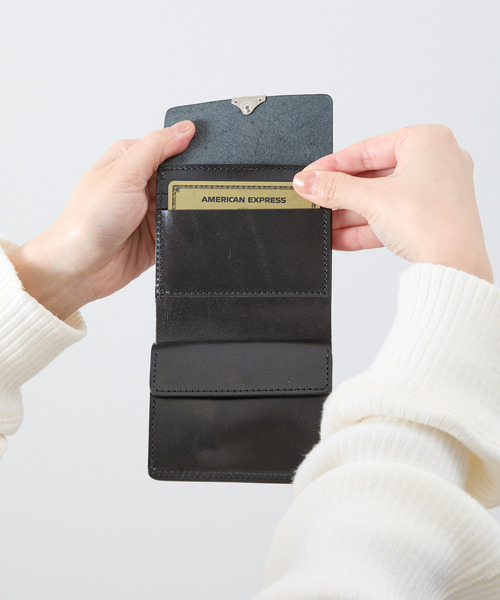 20/80 トゥエンティーエイティー / BRIDLE LEATHER FOLDED WALLET WITH FLAP UKブライドルレザー3つ折り牛革財布 ミニウォレット / W038