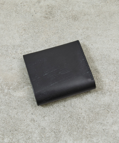 20/80 トゥエンティーエイティー / BRIDLE LEATHER FOLDED WALLET WITH FLAP UKブライドルレザー3つ折り牛革財布 ミニウォレット / W038