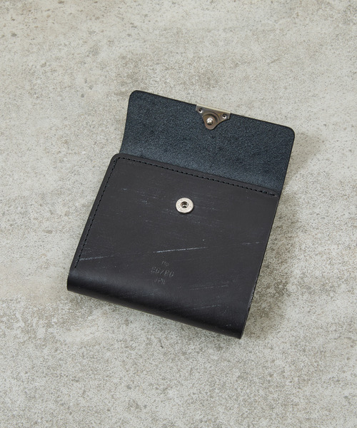 20/80 トゥエンティーエイティー / BRIDLE LEATHER FOLDED WALLET WITH FLAP UKブライドルレザー3つ折り牛革財布 ミニウォレット / W038