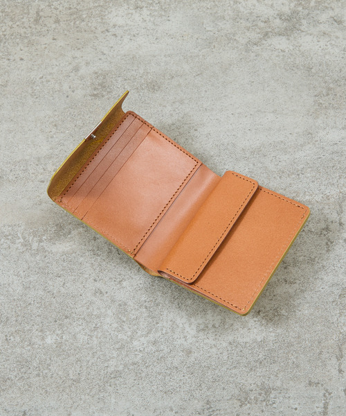 20/80 トゥエンティーエイティー / BRIDLE LEATHER FOLDED WALLET WITH FLAP UKブライドルレザー3つ折り牛革財布 ミニウォレット / W038