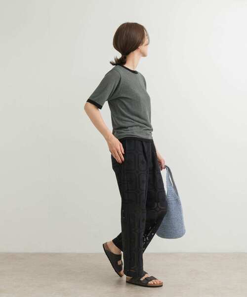 「URBAN RESEARCH」 半袖ニット FREE ネイビー レディース ITEMS URBANRESEARCH ニット セーター コンパクト半袖ニット
